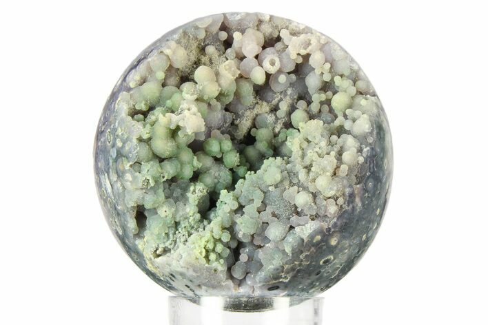 Polished Purple Botryoidal Grape Agate Sphere - Indonesia #360087